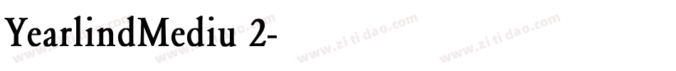 YearlindMediu 2字体转换